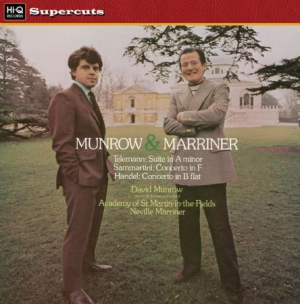 Telemann/ Sammartini/ Handel - Munrow/Marriner/Academy St Martins in der Gruppe VINYL bei Bengans Skivbutik AB (1000382)
