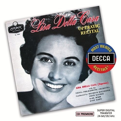Della Casa Lisa - Operatic Recital in der Gruppe CD / Klassiskt bei Bengans Skivbutik AB (1021416)