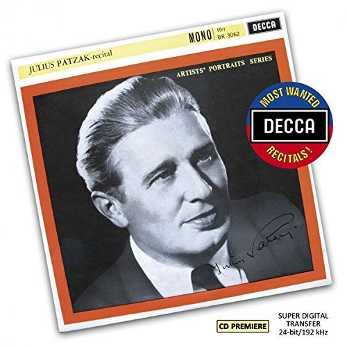 Patzak Julius - Recital in der Gruppe CD / Klassiskt bei Bengans Skivbutik AB (1055042)