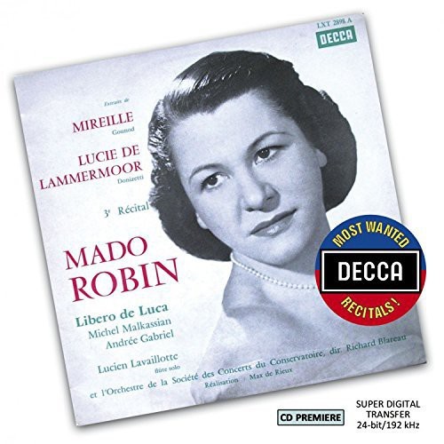 Robin Mado - Mireille & Lucia Di Lammermoor Utdr in der Gruppe CD / Klassiskt bei Bengans Skivbutik AB (1055044)