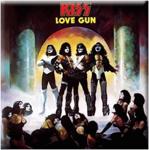 Kiss - Kiss - Fridge Magnet: Love Gun Album in der Gruppe Minishops / Kiss bei Bengans Skivbutik AB (1129633)