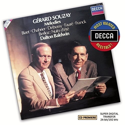 Souzay Gérard - Mélodies in der Gruppe CD / Klassiskt bei Bengans Skivbutik AB (1133536)