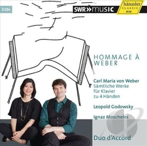 Weber - Piano Works For 4 Hands in der Gruppe CD bei Bengans Skivbutik AB (1135021)