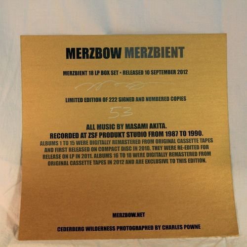 Merzbow - Merzbient in der Gruppe VINYL / Pop bei Bengans Skivbutik AB (1151620)