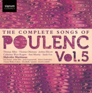 Poulenc Francis - The Complete Songs, Vol. 5 in der Gruppe CD bei Bengans Skivbutik AB (1552121)