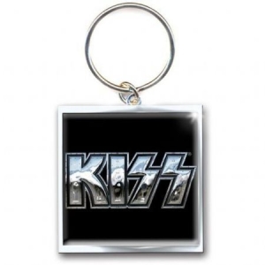 Kiss - Chromo logo metal keychain in der Gruppe Minishops / Kiss bei Bengans Skivbutik AB (1556221)