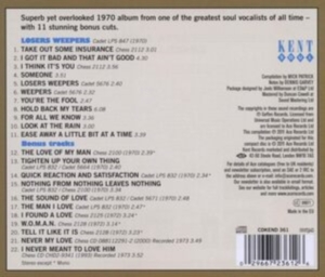 James Etta - Losers Weepers With Bonus Tracks in der Gruppe CD bei Bengans Skivbutik AB (1811267)