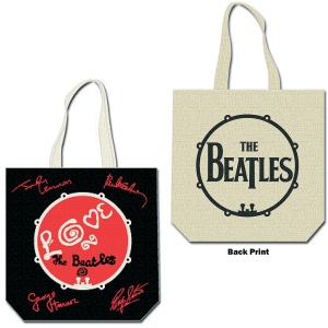 The Beatles - Love Drum With Signatures Cotton Tote B in der Gruppe Minishops / Beatles bei Bengans Skivbutik AB (181717)