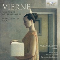 Vierne Louis - Spleens Et Détresses / Piano Quinte in der Gruppe CD bei Bengans Skivbutik AB (1923030)