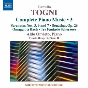 Togni Camillo - Complete Piano Music, Vol. 3 in der Gruppe CD bei Bengans Skivbutik AB (1946646)