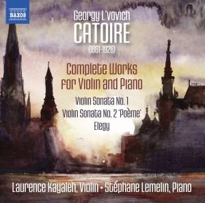 Catoire Georgy - Complete Works For Violin & Piano in der Gruppe Externt_Lager / Naxoslager bei Bengans Skivbutik AB (1967946)