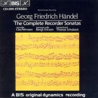 Handel George Frideric - Complete Recorder Sonatas in der Gruppe CD bei Bengans Skivbutik AB (2006410)