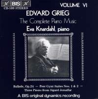 Grieg Edvard - Complete Piano Music Vol 6 in der Gruppe CD bei Bengans Skivbutik AB (2006459)