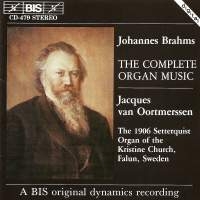 Brahms Johannes - Complete Organ Music in der Gruppe CD bei Bengans Skivbutik AB (2006648)