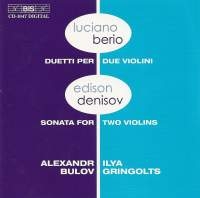 Berio/Denisov - Works For 2 Violins in der Gruppe CD bei Bengans Skivbutik AB (2006694)