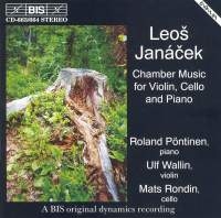 Ulf Wallin Roland Pöntinen Mats R - Janacek: Chamber Music For Violin, in der Gruppe CD bei Bengans Skivbutik AB (2006700)