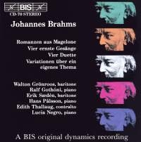 Brahms Johannes - Works For Bar & Piano in der Gruppe CD bei Bengans Skivbutik AB (2006720)