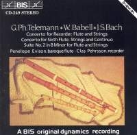 Telemann Georg Philipp - Recorder Fl Conc /Bach in der Gruppe CD bei Bengans Skivbutik AB (2006819)