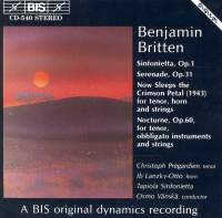 Britten Benjamin - Sinfonietta Op.1 in der Gruppe CD bei Bengans Skivbutik AB (2006932)