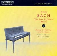 Bach Carl Philipp Emanuel - Solo Keyb Music Vol 3 in der Gruppe CD bei Bengans Skivbutik AB (2007316)