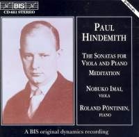 Hindemith Paul - Son For Vla Piano /Meditation in der Gruppe CD bei Bengans Skivbutik AB (2007388)