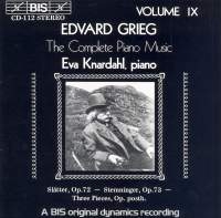 Grieg Edvard - Complete Piano Music Vol 9 in der Gruppe CD bei Bengans Skivbutik AB (2009125)