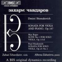 Shostakovich Dmitry - Son For Vla Piano/Reger in der Gruppe CD bei Bengans Skivbutik AB (2009211)