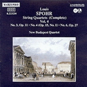 Spohr Louis - String Quartet Op11 Op15 1/Op2 in der Gruppe CD bei Bengans Skivbutik AB (2009525)