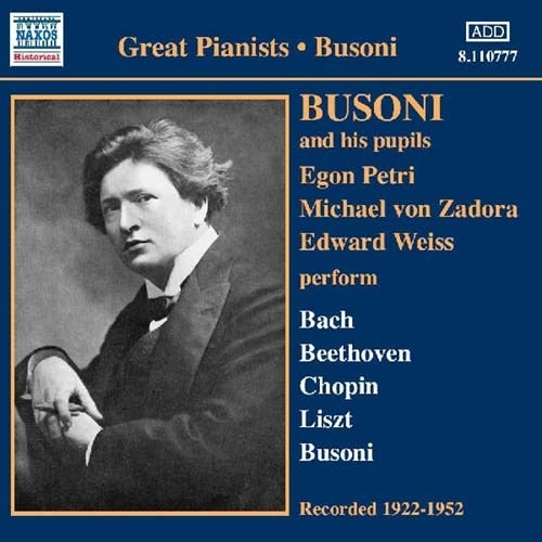Various - Busoni & Pupils in der Gruppe CD / Bestseller bei Bengans Skivbutik AB (2009619)