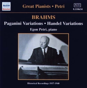 Brahms Johannes - Paganini Variations in der Gruppe CD bei Bengans Skivbutik AB (2010000)