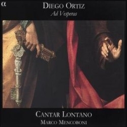 Ortiz/ Cantar Lantano Ensemble - Vespers By Diego Ortiz in der Gruppe CD bei Bengans Skivbutik AB (2010198)