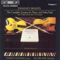 Brahms Johannes - Violin Sonatas in der Gruppe CD bei Bengans Skivbutik AB (2010666)