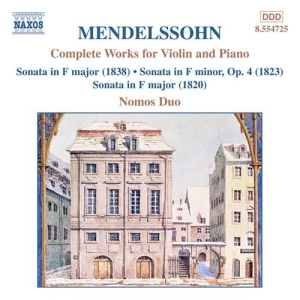 Mendelssohn Felix - Complete Works For Violin & Pi in der Gruppe CD bei Bengans Skivbutik AB (2010782)