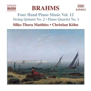 Brahms Johannes - Four Hand Piano Music 12 in der Gruppe CD bei Bengans Skivbutik AB (2010907)