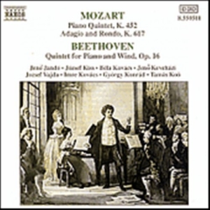 Mozart/Beethoven - Piano Quintets in der Gruppe CD bei Bengans Skivbutik AB (2011093)