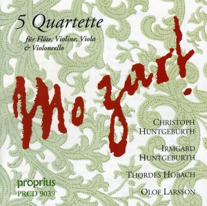 Mozart Wolfgang Amadeus - Five Flute Quartet in der Gruppe CD bei Bengans Skivbutik AB (2011138)