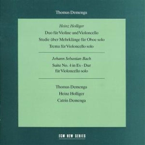 Demenga Thomas - Heinz Holliger / Johann Sebastian B in der Gruppe CD bei Bengans Skivbutik AB (2012838)