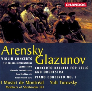 Arensky / Glazunov - Concertos in der Gruppe CD bei Bengans Skivbutik AB (2013145)