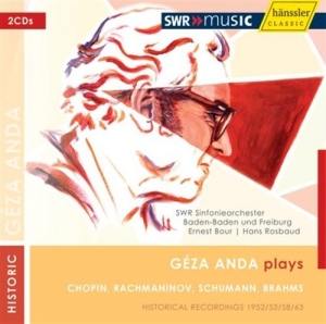 Various - Geza Anda Plays Chopin, Rachmaninov in der Gruppe Externt_Lager / Naxoslager bei Bengans Skivbutik AB (2015226)