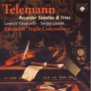 Telemann G P - Recorder Sonatas & Trios in der Gruppe Externt_Lager / Naxoslager bei Bengans Skivbutik AB (2015783)