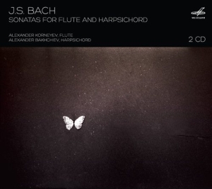 Bach - Sonatas For Flute And Harpsichord in der Gruppe Externt_Lager / Naxoslager bei Bengans Skivbutik AB (2016124)