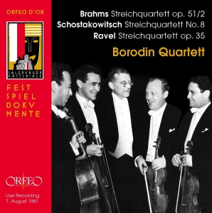 Brahms / Ravel / Shostakovich - String Quartets in der Gruppe CD bei Bengans Skivbutik AB (2017436)