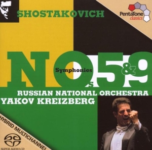 Schostakowitsch - Sinfonien 5+9 in der Gruppe MUSIK / SACD / Klassiskt bei Bengans Skivbutik AB (2036359)
