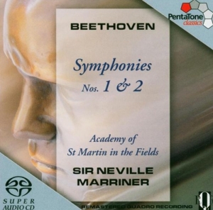Beethoven - Sinfonie 1 + 2 in der Gruppe MUSIK / SACD / Klassiskt bei Bengans Skivbutik AB (2036380)