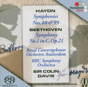 Haydn/Beethoven - Symphonies Nos 88 & 99 Symphony No in der Gruppe MUSIK / SACD / Klassiskt bei Bengans Skivbutik AB (2036388)