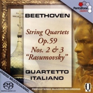 Beethoven - Streichquartette Op.59 2 & 3 in der Gruppe MUSIK / SACD / Klassiskt bei Bengans Skivbutik AB (2036493)