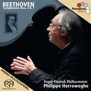 Beethoven - Sinfonien 4 & 7 in der Gruppe MUSIK / SACD / Klassiskt bei Bengans Skivbutik AB (2036512)