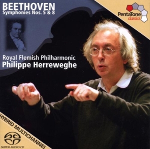 Beethoven - Sinfonien 5 & 8 in der Gruppe MUSIK / SACD / Klassiskt bei Bengans Skivbutik AB (2036513)