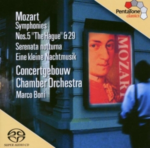 Mozart - Sinfonien 5 & 29/Serenata in der Gruppe MUSIK / SACD / Klassiskt bei Bengans Skivbutik AB (2036709)