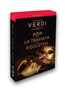 Verdi - Aida/Traviata/Rigoletto in der Gruppe DVD & BLU-RAY bei Bengans Skivbutik AB (2037216)